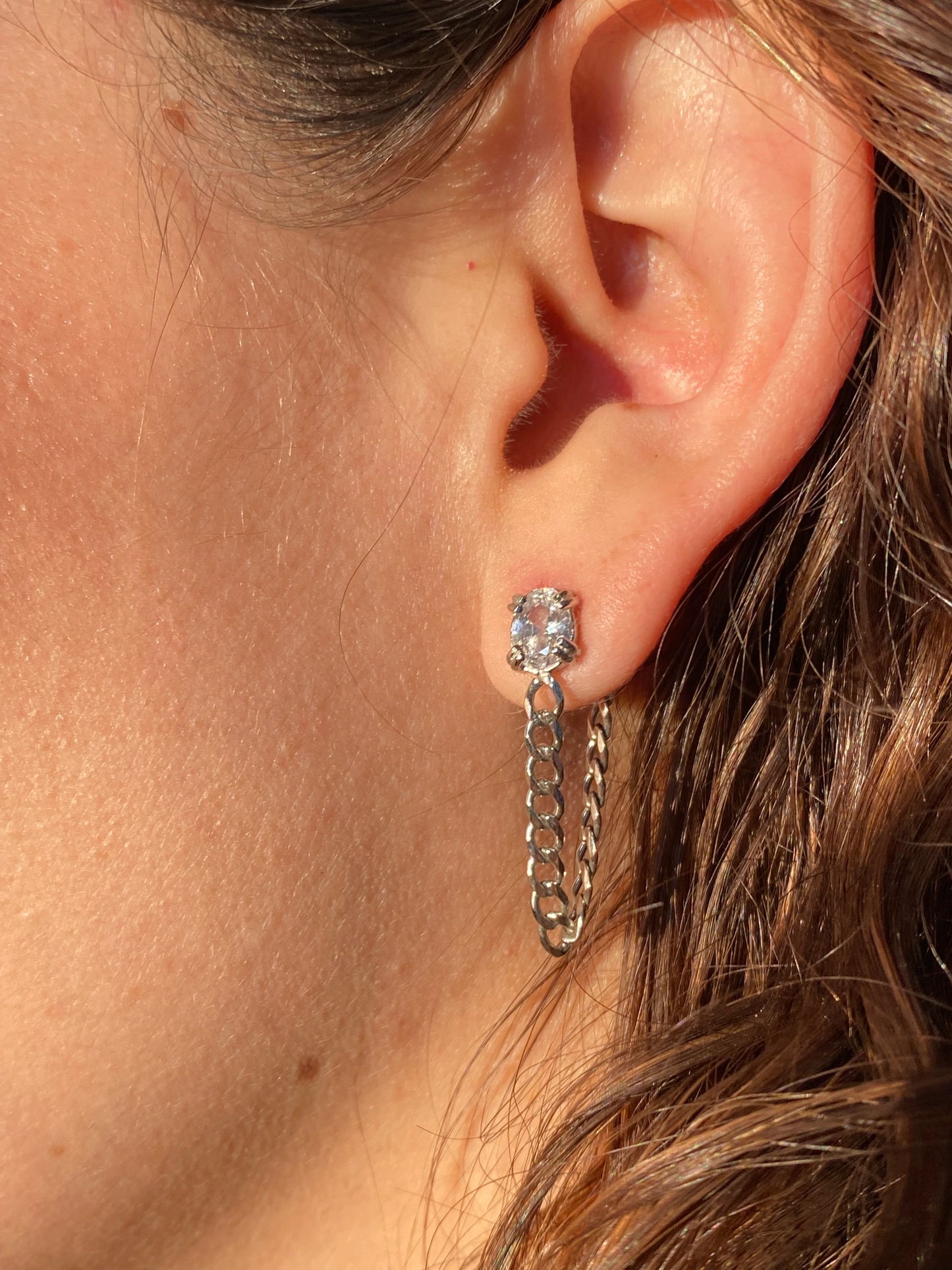 Aretes LUX cadena
