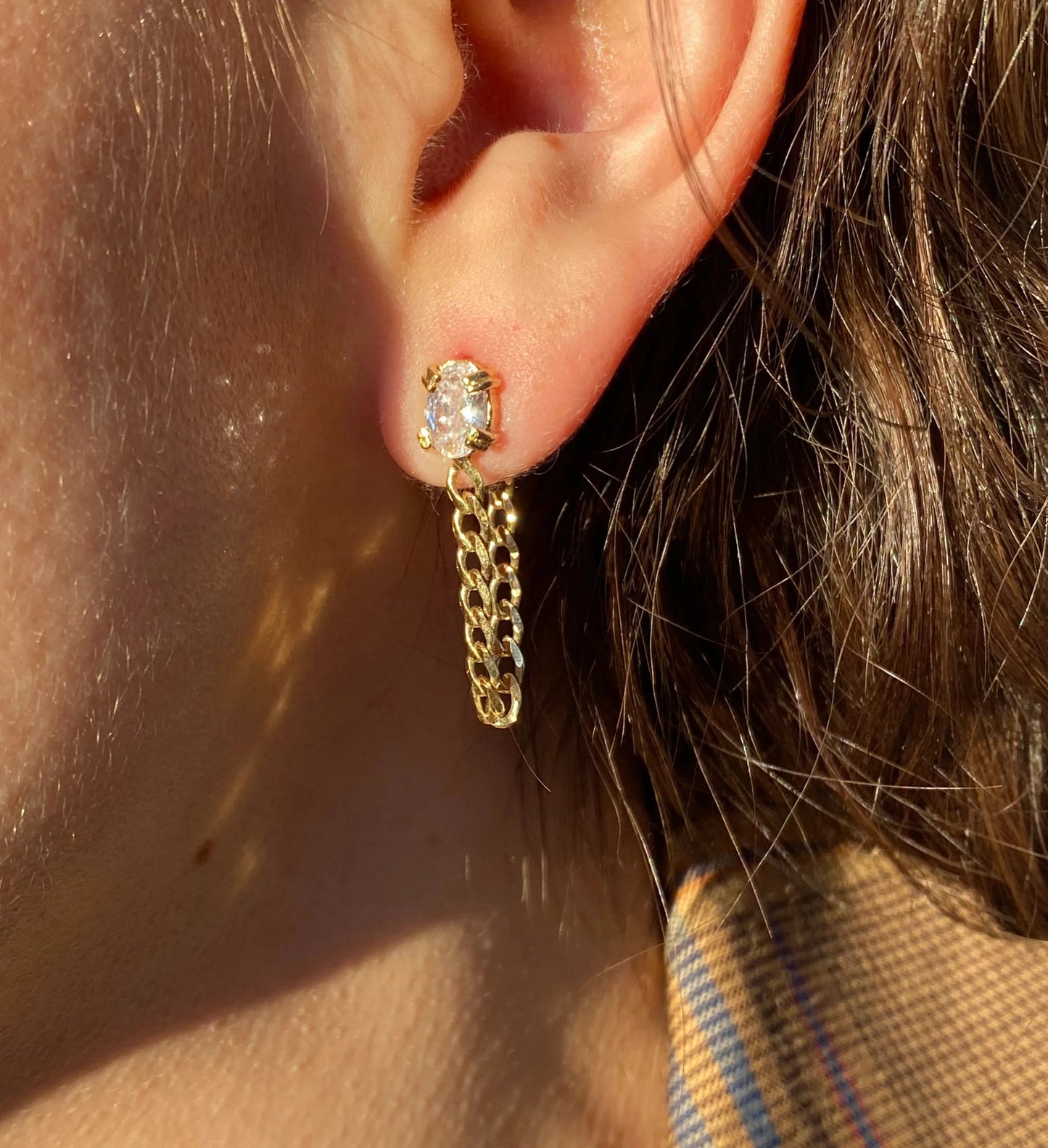 Aretes LUX cadena