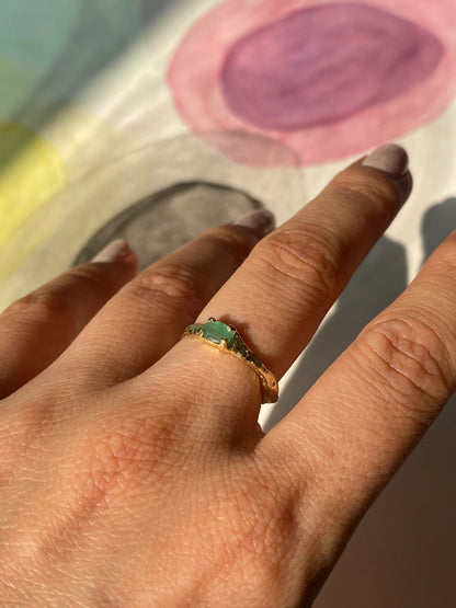 Anillo magma Esmeralda