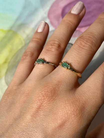 Anillo magma Esmeralda